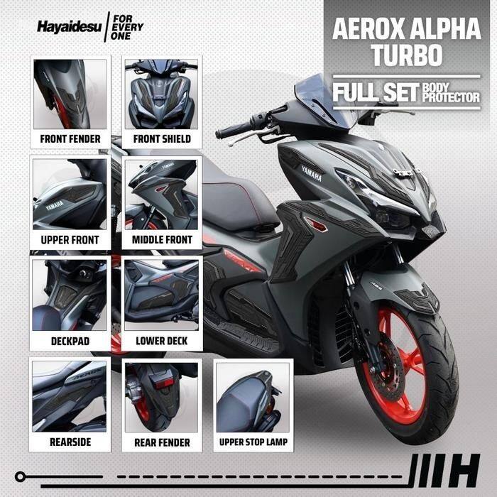 Hayaidesu ハヤイデス Rubber Full Set Body Protector Cover Aerox Alpha YAMAHA ヤマハ その他外装オプション・補修部品 外装