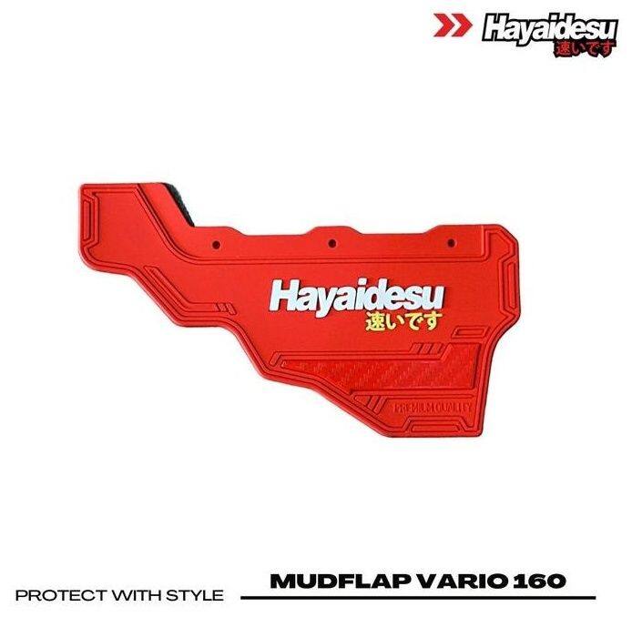 ■商品概要素材：高品質ラバー(熱圧着加工)適合車種：Honda Vario 160■詳細説明マッドフラップは、特に雨天時にスクーターのエンジンを泥や水はねから保護します。Hayaidesuの高品質なマッドフラップは、すっきりとしたデザインで車体下部の外観も引き立てます。■注意点※取扱説明書が付属する場合は外国語となります。※輸入商材の為、納期が遅れる場合がございます。あらかじめご了承ください。※メーカー都合により商品の仕様変更がある場合がございます。ご了承ください。　※画像はイメージです。■適合車種Vario 160&ensp;Vario 160
