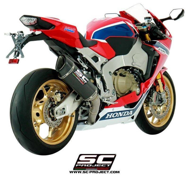 SC-PROJECT SCプロジェクト SC1-R スリップオンサイレンサー CBR1000RR SP SP2 HONDA ホンダ スリップオンマフラー マフラー サイレンサー素材：カーボンサイレンサー重量：約1865g リンクパイプ重量：約465g