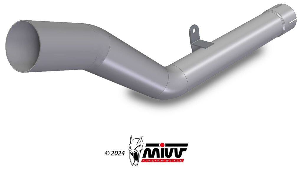 MIVV ミヴ キャタライザーレス中間パイプ 450 RALLY KOVE エキゾーストパイプ マフ...