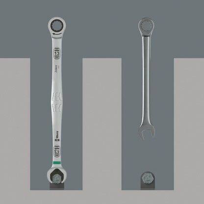 ウェビック 楽天市場店のWERA ヴェラ JOKER 80ギア コンビネーションラチェットレンチ ロング 14mm ミリ（コンビネーションレンチ） コンビネーションレンチ ハンドツール｜アングル2