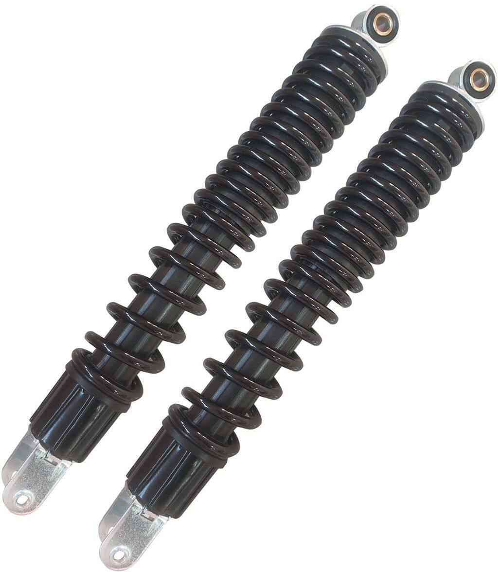 ■商品概要カラー：ブラック長さ：370mm取付け穴径：上10mm、下6／8mm素材：スチール入数：1セット(2本入)■詳細説明路面の凹凸を吸収するためにダンピング機能を持っています。これにより、衝撃を和らげ、安定した走行が可能になります。PFP(ピーエフピー)確かな品質のアフターパーツ「PFP」は部品卸の半世紀以上の経験とノウハウから生まれました。全国の自動車整備店、バイクショップのニーズに合わせ、高品質かつ優れたコストパフォーマンスを実現した優良部品ブランドです。オイルフィルターやブレーキパッドなどの補修備品をはじめ、エンジンオイルなどの整備用ケミカルをラインナップし、整備に関わるお客様を強力にバックアップいたします。■注意点※説明書は付属しておりません。※ご購入前に必ずサイズをご確認ください。※海外輸入品のため若干の小傷・バリ・塗装ムラがある場合がございます。また、サイズにわずかな誤差がある場合がございますので、予めご了承ください。※撮影環境により、実際の商品と色味が異なる場合がございます。※メーカー都合により商品の仕様変更がある場合がございます。ご了承ください。■適合車種PCX160&ensp;PCX160 年式: 21-25&ensp;&ensp;備考: KF47