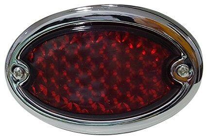 ■商品概要タイプ：LEDカラー：シルバー・材質本体：プラスチックレンズ：プラスチック・仕様発光カラー：赤、白サイズ：8.6cm×5.6cm×4.5cm配線：25.5cmボルト：1.3cmLED用途：バイク用■詳細説明12V車でしたら様々な車種に取り付け可能です。人気デザインのLEDテールです。全体に広がる明るさと高い拡散性を備え、後方をしっかりと照らします。取り付け車種を問わない汎用パーツ。デザインはシンプルなオーバルタイプ。■注意点※汎用品なので、車種によっては取付に加工が必要です。※海外輸入品なので、若干の小傷、汚れがございます。予めご了承ください。※メーカー都合により商品の仕様変更がある場合がございます。ご了承ください。■適合車種&ensp;&ensp;&ensp;備考: 汎用 12V車