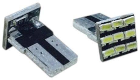 ■商品概要タイプ：LED T10種類・電圧：LED12V形状・定格：T10タイプ・口金：ウェッジカラー：ホワイトセット内容・付属品：2個入・仕様ガラス球：T10色温度：8000Kルーメン：2800LM×2用途：ポジション球やライセンスランプなど。■詳細説明強力発光で広く明るく照らします。品質保証！超小型SMDチップ 9連発のT10 LEDバルブです。高輝度LEDを使用することにより小型でもまばゆい光を放ちます。ラゲージランプやインナーケースなどにおススメです。9つの超明るいパッチ、低消費電力、省エネ。インストールが簡単、元の電球を直接置き換えるように設計されています。■注意点※メーカー都合により商品の仕様変更がある場合がございます。ご了承ください。
