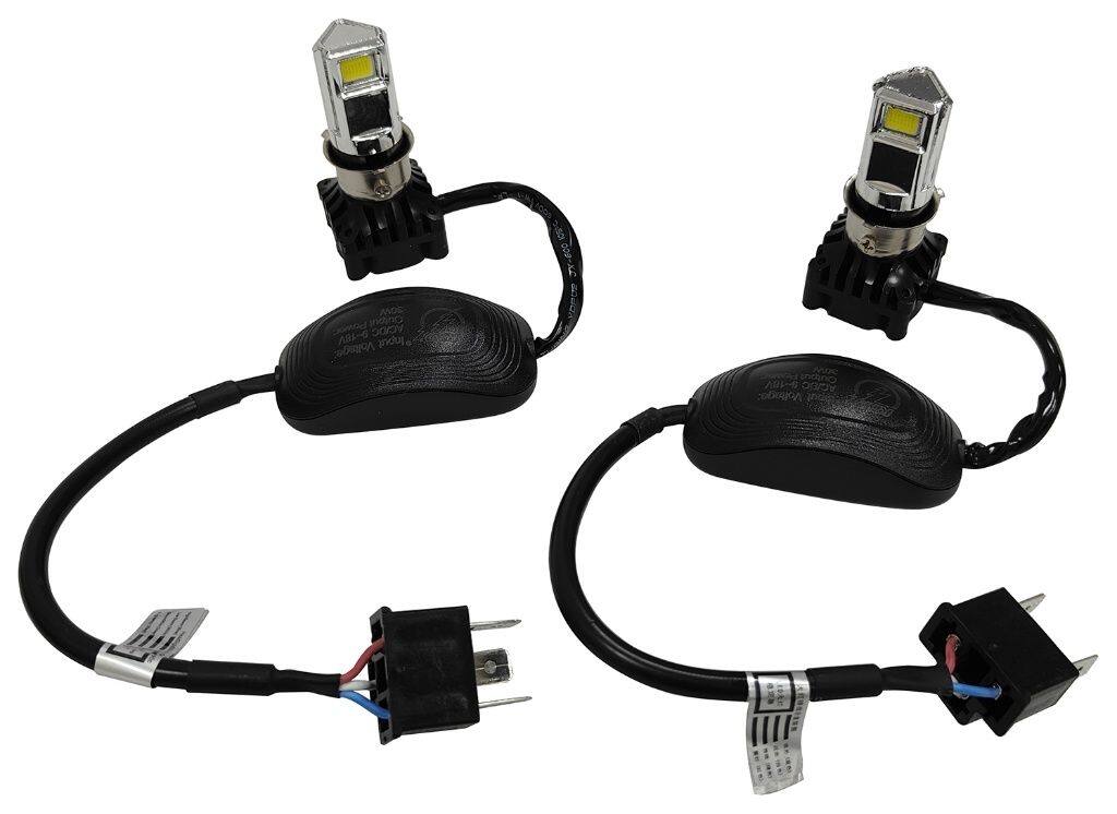 EnergyPrice エナジープライス LEDヘッドライトバルブ左右セット H4 PH7 30W 6500K...