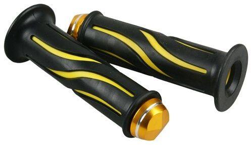 ■商品概要タイプ：貫通内径(左/右)：22／24mmグリップ長：120mm-サイズ：120mm材質：TPE＋アルミ・商品サイズ全長：135mm(貫通バーエンドタイプ、グリップ内部のボルト脱着で取り外し可能です。)内径：左22Φ右24Φ■詳細説明優れた握り心地、安心の滑り止めデザインで取り付けも簡単。グリップ部分にTPEを使用。高弾性、耐劣化、耐油性に優れた特性を持ちます。すべり止め効果やグリップも柔らかいため手の負担が軽減。長時間の運転でも手が痛くなることがありません。■注意点※海外輸入品なので、若干の小傷、汚れがございます。予めご了承ください。※メーカー都合により商品の仕様変更がある場合がございます。ご了承ください。■適合車種&ensp;&ensp;&ensp;備考: 汎用