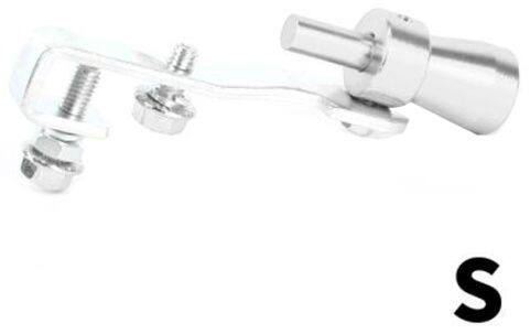 ■商品概要質量：70g材質：アルミ・セット内容・付属品ボルト×2商品サイズ：1.8cm仕様：取付口径1.8cm用途：バイク用■詳細説明エキゾーストパイプに固定することでターボサウンドを再現できます。ターボエンジンならではのユニークサウンドをターボ無しのエンジンで再現できるターボホイッスルです。マフラーのテールパイプに取り付けて使用します。高品質のアルミニウム合金製で安全で耐久性があり、防錆、耐摩耗、耐腐食性に優れています。■注意点※購入する前に必ず現車のサイズを確認してください。※海外からの商品となるため、製造過程もしくは輸送中についた小さなキズなどがある場合がございます。予めご了承ください。※メーカー都合により商品の仕様変更がある場合がございます。ご了承ください。■適合車種&ensp;&ensp;&ensp;備考: 汎用