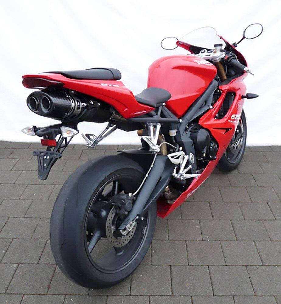 BODIS ボディス 純正ナンバープレートブラケット用アダプター Daytona 675 TRIUMPH トライアンフ ナンバーステー 外装