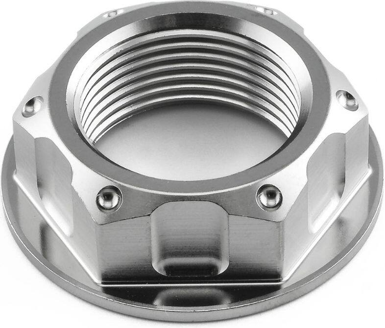■商品概要素材：チタン製品タイプ：ナットねじピッチ：1.50mm入数：1穴あけ加工：なしねじ径：24.00mmフランジ径：40.00mmソケットサイズ：32.00mm重さ：26.41g高さ：13.30mmサイズ：M24x(1.50mm)■詳細説明チタン ヨークナット - 傷ついたり錆びついたりしたセンターステムナットの交換に。ブリーザーホール付きドームヘッドナット。多くのスズキに取り付けできます。- M24 x 1.5 (32mmソケットサイズ)取り付け適合がとれているものはモデル別バイクセクションにリストされています。■注意点※メーカー都合により商品の仕様変更がある場合がございます。ご了承ください。■適合車種KLV1000&ensp;KLV1000 年式: 04-06DL1000 V-Strom&ensp;DL1000 V-Strom 年式: 02-12&ensp;DL1000 V-Strom 年式: 13-19DRZ400SM&ensp;DRZ400SM 年式: 05-24GSF650 Bandit&ensp;GSF650 Bandit 年式: 05-06GSR600&ensp;GSR600 年式: 06-10GSX-R1000&ensp;GSX-R1000 年式: 01-02GSX-R600&ensp;GSX-R600 年式: 01-03&ensp;GSX-R600 年式: 04-05&ensp;GSX-R600 年式: 97-00GSX-R750&ensp;GSX-R750 年式: 04-05&ensp;GSX-R750 年式: 96-99&ensp;GSX-R750 年式: 00-03GSX1300 B-King&ensp;GSX1300 B-King 年式: 07-12GSX1300R Hayabusa&ensp;GSX1300R Hayabusa 年式: 99-07&ensp;GSX1300R Hayabusa 年式: 08-12&ensp;GSX1300R Hayabusa 年式: 13-20&ensp;GSX1300R Hayabusa 年式: 21-25SV1000S&ensp;SV1000S 年式: 03-07SV650&ensp;SV650 年式: 03-04&ensp;SV650 年式: 05-08SV650S&ensp;SV650S 年式: 03-07&ensp;SV650S 年式: 08-14TL1000R&ensp;TL1000R 年式: 98-02TL1000S&ensp;TL1000S 年式: 97-01DL1050 V-Strom&ensp;DL1050 V-Strom 年式: 20-25DL650 V-Strom&ensp;DL650 V-Strom 年式: 17-24