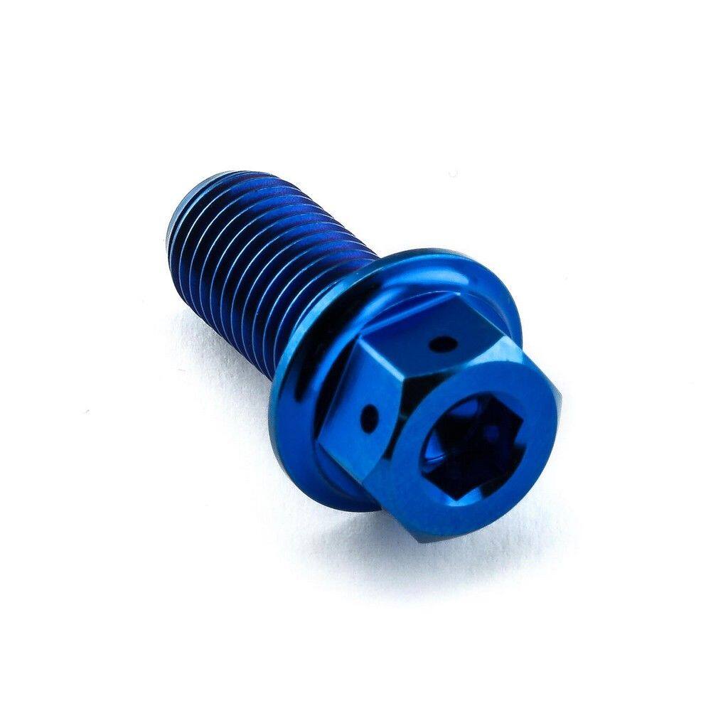 ■商品概要素材：チタン製品タイプ：ボルトヘッド形状：DualDriveねじピッチ：1.25mm入数：1穴あけ加工：ありねじ径：10.00mmねじ部の長さ：18.00mmヘッド高さ：9.00mmフランジ径：17.00mm長さ：20.00mmソケットサイズ：12.00mm六角サイズ：6.00mm重さ：10.49gサイズ：M10x(1.25mm)x20mm■詳細説明レースチームの為にデザインされたプロボルトデュアルドライブ-この究極のボルトは、形状と機能を組み合わせ優れた機能美、強度、耐久性を得ました。必要な使い方やトルクに応じて、お客様がツールを選択できます。デュアルドライブ機能：ソケットと六角レンチの両方を使用できるヘッド設計。優れた強度、転造スレッドでボルトを製作。グレード5チタンは軽量化と強度と耐久性を最大限に高めることができます。ロックワイヤー用に予め穴が開けられています。このボルトのデザインの対応の広さと強靭さを求め、GP、WSBK＆BSBのレースチームに選ばれて使っていただいています。黒チタン：擬似ダイアモンドコーティング(DLC)適用による耐久性の高い仕上がりです。この独自の仕上がりはファスナーの持久力を向上させ高硬度をもたらす一方かじりを防ぎます、又ナノ複合コーティングの賜物で最大限の耐腐食性をもたらします。陽極酸化チタンシルバー、ブルー、パープル、ブラックの色違いもあります。■注意点※色つきチタンはアルミニウムの製品ラインナップと同一ではない事をご注意下さい。※メーカー都合により商品の仕様変更がある場合がございます。ご了承ください。