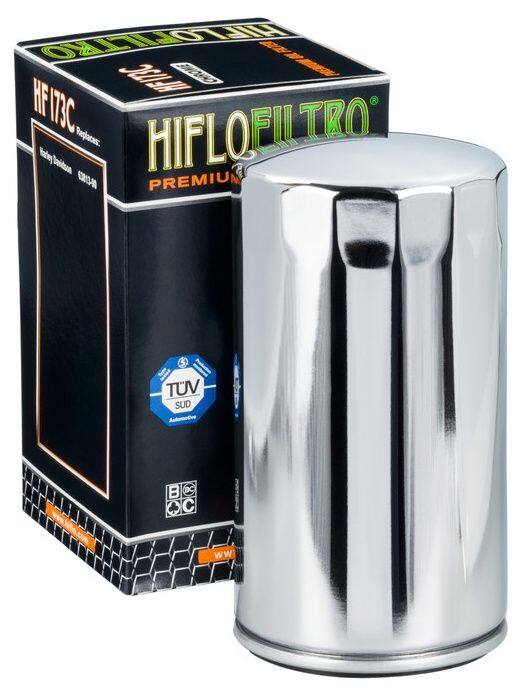 ■商品概要【メーカー品番】HF173C【フィルターバージョン】スタンダード【カラー】Chrome【純正品番互換一覧】Harley 63813-90■詳細説明【プレミアムオイルフィルター】HIFLOFILTROは、世界で初めてTUV認証を取得した唯一のモーターサイクル用オイルフィルターブランドです。HIFLOFILTROのオイルフィルターは厳選された素材を使用し、純正装着品と同等以上の性能基準を満たしています。ストリート、スクーター、モトクロス、エンデューロ、ATV、UTV、船外機、スノーモービル用をラインアップしています。■注意点※取扱説明書が付属する場合は外国語となります。※輸入商材の為、納期が遅れる場合がございます。あらかじめご了承ください。※画像には他の商品が含まれている場合があります。※メーカー都合により商品の仕様変更がある場合がございます。ご了承ください。　※画像はイメージです。■適合車種FXD Dyna Super Glide&ensp;FXD Dyna Super Glide 年式: 96-98FXDB Dyna Daytona&ensp;FXDB Dyna DaytonaFXDB Sturgis&ensp;FXDB SturgisFXDC Dynaglide Custom&ensp;FXDC Dynaglide Custom 年式: 92FXDL Dyna Low Rider&ensp;FXDL Dyna Low Rider 年式: 93-98FXDS Dyna Convertible&ensp;FXDS Dyna Convertible 年式: 96-98FXDWG Dyna Wide Glide&ensp;FXDWG Dyna Wide Glide 年式: 93-98
