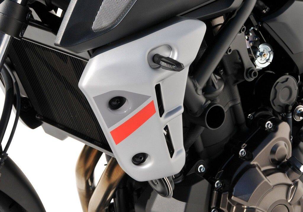 BODY STYLE ボディースタイル Sportsline ラジエーターサイドカバー MT-07 YAMAHA ヤマハ ラジエーター 冷却関連 エンジン グレー/イエロー (Matt Gray Metallic3，MNM3/Night Fluo Satin)