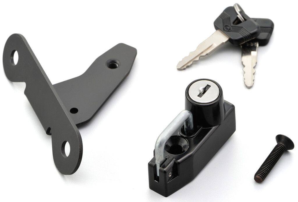 ■商品概要カギ2本付属。■詳細説明ヘルメットホルダーが純正採用されていないCB1000Rに、ボルトオンでヘルメットホルダーが取付可能です。左側タンデムステップホルダーと共締めで簡単装着！タンデム時にも足に引っかからない位置に取り付けできるため、違和感もありません。■注意点※駐車中のヘルメットの盗難を抑制する商品です。ホルダーにヘルメットを装着したままの走行は危険ですのでお止めください。※この商品は盗難やイタズラを抑制するためのものであり、完全な盗難防止を保証するものではありません。※この商品に装着した物の盗難、紛失、脱落、破損、故障に関しましては一切保証いたしかねます。あらかじめご了承ください。※カギのみの補修設定はありませんので、紛失にはご注意ください。■適合車種CB1000R&ensp;CB1000R 年式: 18-23&ensp;&ensp;備考: 左タンデムステップ部に取り付け。