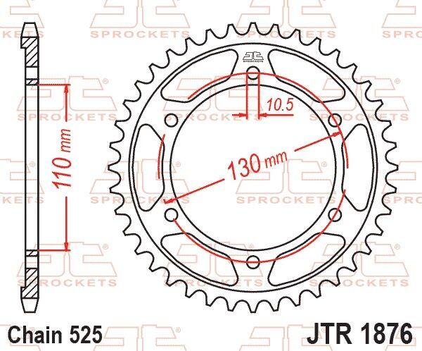 JT SPROCKETS JTスプロケット JTR1876 (スチールリアスプロケット) SUZUKI スズキ YAMAHA ヤマハ ドリブンスプロケット・リアスプロケット 駆動系