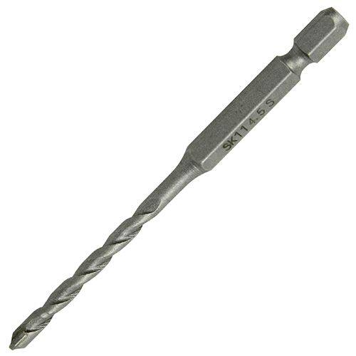 ■商品概要【素材／材質】・特殊鋼【商品仕様】サイズ：4.0mm6.35mm六角軸【規格】4.0MM■詳細説明マキタ4モードドライバー等に取り付けて使用できる六角軸のコンクリートドリルです。【用途】コンクリート・ブロック・モルタル・カワラへの穴あけ作業。【商品機能】六角軸タイプのコンクリートドリルなので、ワンタッチ装着が可能です。通常の振動ドリルにも使用していただけます。六角軸なので軸滑りが起きません。従来の充電ドライバードリルビットに比べ刃先角を鈍角にし、更に左右対称に近くカットすることにより振動モード作業での耐久性向上を実現しました。インパクトドライバーで使用される場合はブロック・モルタル用になります。■注意点※刃を取り付ける前に、刃に亀裂やカケガあると、怪我をする恐れがありますので、刃を点検してください。作業前に必ず試運転してください。ドリル刃にブレがないか確認し、再度チャッキングしてください。※火災・火傷の恐れがありますので、可燃性の液体・ガスの近くで作業しないでください。広い場所で穴あけ箇所がはっきり見えるように明るくしてください。※作業中のドリルに手を近づけないでください。周囲の人に刃を向けないでください。穴開け直後のドリルは高温になり、火傷の恐れがありますので素手で触れないでください。※メーカー都合により商品の仕様変更がある場合がございます。ご了承ください。