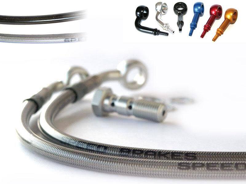 TECNIUM テクニウム SPEEDBRAKES ブレーキメッシュホース(ステンレス) GSX 250 E SUZUKI スズキ ブレーキホース・クラッチホース ブレーキ