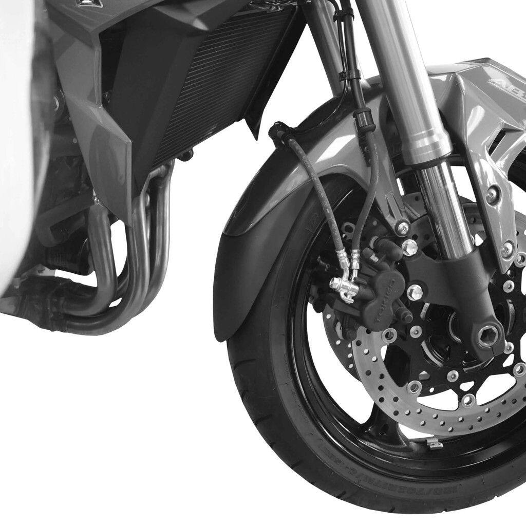 ■商品概要カラー：Matte BlackABS製■詳細説明純正フロントフェンダーを135mm延長します。PyramidのフロントフェンダーエクステンションExtendaFendaは、PyramidPlasticsを代表する製品のひとつで、高品質のABSで製作されています。Extenda Fendaは、フロントフェンダーを延長する、丈夫で耐久性に優れた製品です。本製品はエキパイとエンジン下部への汚れの付着を抑え、高価なラジエーターを飛び石による損傷から保護します。Pyramid PlasticsのExtenda Fendaは簡単に取り付けられます。丁寧に梱包し、詳しい取付説明書と、上記の必要な取付部品一式を同梱してお届けします。■注意点※PyramidPlasticsのExtendaFendaは、車両のフロントフェンダーの輪郭に沿う専用設計です。機械的な固定用のプラスチックリベットと、フロントフェンダーへの穴あけを希望しない場合に使用できる、PyramidPlasticsが専用に調達したStickFit Padsのシートが付属します。※取扱説明書が付属する場合は、外国語となります。※輸入商材の為、納期が遅れる場合がございます。あらかじめご了承ください。※画像には他の商品が含まれている場合があります。※メーカー都合により商品の仕様変更がある場合がございます。ご了承ください。■適合車種GSR 750&ensp;GSR 750 年式: 11-16