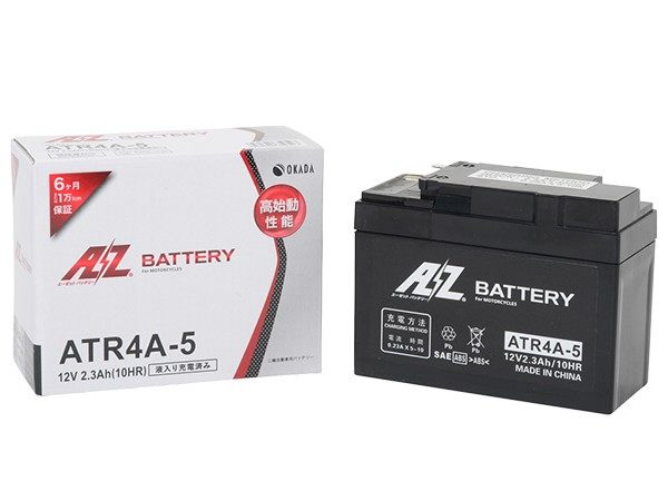 AZ Battery AZ バッテリー 【ATR4A-5】AZバッテリー