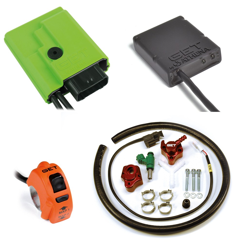 ■商品概要キット内容：ECU＋MAPスイッチ＋WiFi-COM＋セカンドインジェクター■詳細説明PRO FACTORY キットは、中・高速域で燃料の流れを最適化するためにGETが開発したレーシングキットです。新しい2018-2020キットは250ccアプリケーション用に開発され、信頼性を損なうことなくエンジンを最大限に活用します。ECUには2つのマップが用意されています。・マップ1：OEMシングルインジェクターを備えた標準エンジンのマップ・マップ2：GETセカンドインジェクターを備えた標準エンジンマップキットに含まれている取り付けテンプレートにより、エンジンをさらに変更する必要なく、すばやく直感的なインストールが可能です。■注意点※メーカー都合により商品の仕様変更がある場合がございます。ご了承ください。※レース専用、公道走行不可です。　※画像はイメージです。■適合車種CRF250R&ensp;CRF250R 年式: 19-21
