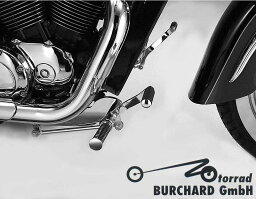 MOTORRAD BURCHARD モトラッド バーチャード Forward Controls Kit 19cm forward TUV VT 1100 ACE C3 HONDA ホンダ Surface：Chrome / Footpeg and Lever Design：Sundance Look milled Levers