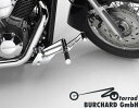 MOTORRAD BURCHARD モトラッド バーチャード Forward Controls Kit 22cm forward ABE VTX 1300 HONDA ホンダ Surface：Black Shiny / Footpeg and Lever Design：Sundance Look smooth Levers