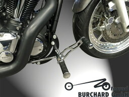 MOTORRAD BURCHARD モトラッド バーチャード Forward Controls Kit 15cm forward ABE XV 1900 A Midnight Star YAMAHA ヤマハ Surface：Black Dull / Footpeg and Lever Design：Ness Style Look milled Levers