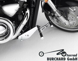 MOTORRAD BURCHARD モトラッド バーチャード Forward Controls Kit 22cm forward ABE C 1500 T M 1500 R SUZUKI スズキ SUZUKI スズキ Surface：Chrome / Footpeg and Lever Design：Ness Style Look milled Levers