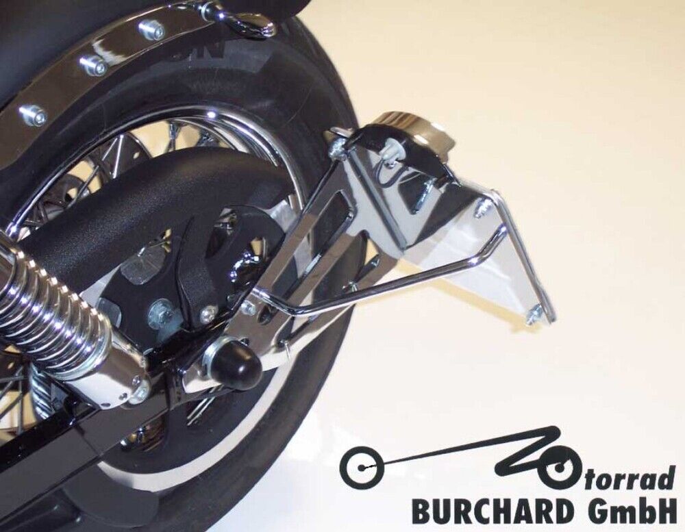 MOTORRAD BURCHARD モトラッド バーチャード サイドナンバーキット(TUV規格) Street Bob HARLEY-DAVIDSON ハーレーダビッドソン Surface：Black Dull / License Plate Size：230mm×170mm Danemark