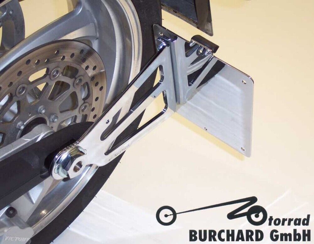 MOTORRAD BURCHARD モトラッド バーチャード サイドナンバーキット(TUV規格) Hammer VICTORY ヴィクトリー Surface：Chrome / License Plate Size：210mm×170mm Osterreich