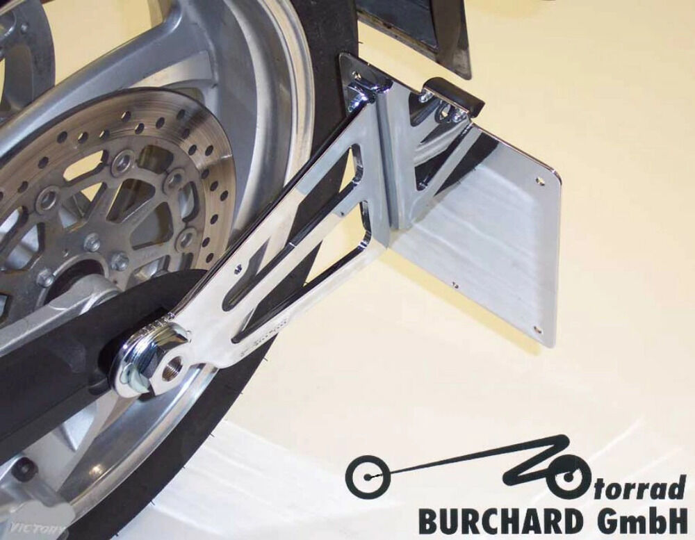 MOTORRAD BURCHARD モトラッド バーチャード サイドナンバーキット(TUV規格) Hammer VICTORY ヴィクトリー Surface：Chrome / License Plate Size：250mm×200mm Deutschland
