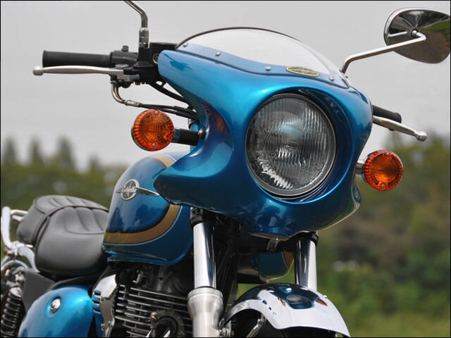 CHIC DESIGN シックデザイン ミニロケットカウル エストレヤ KAWASAKI カワサキ ビキニカウル カウル関連 外装 スクリーンカラー：クリア / カラー：キャンディクリムゾンレッド