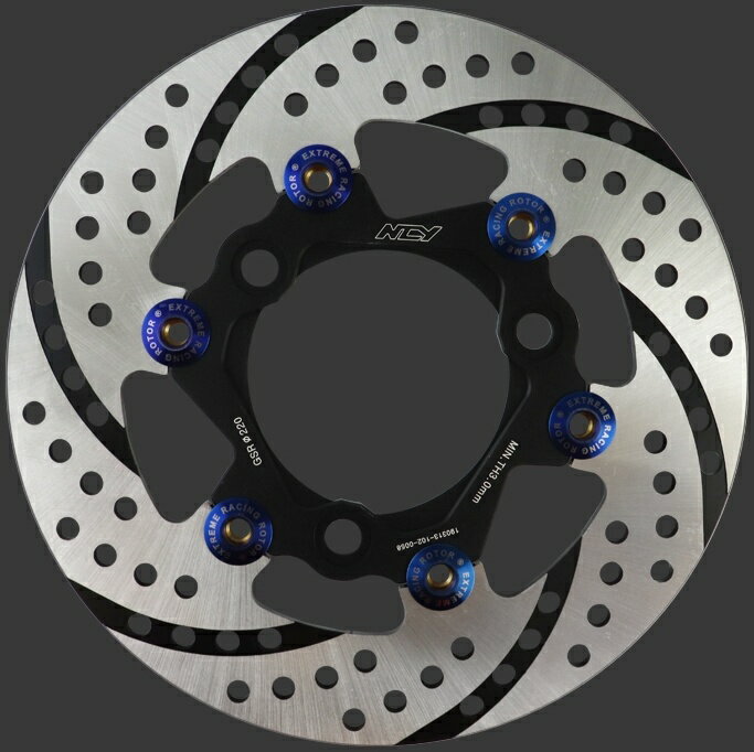 NCY エヌシーワイ N-18 フローティングディスクブレーキローター JET POWER 125 EVO SYM ブレーキディスクローター ブレーキ カラー：ブラックグルーブブレーキディスク