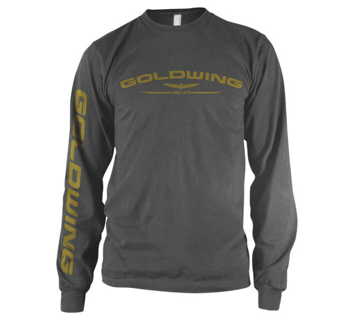 Honda Official Licensed Products ホンダオフィシャルプロダクト メンズ GOLDWINGロングスリーブTシャツ 【Men’s Gold Wing Corporate Long Sleeve Tee】 SIZE：L [547169]