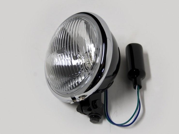 【20012483】 5-3/4” LED HALO ヘッドライト：スポーツスター、ダイナ、FXソフテイル、V-RODモデルで5-3/4インチヘッドライトに適合/ブラック