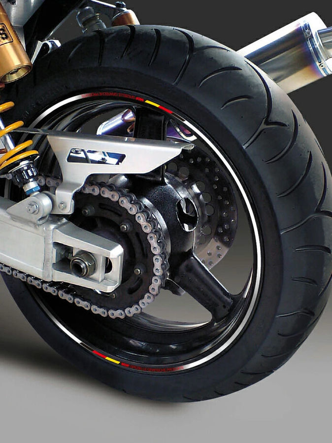 MDF エムディーエフ デリコロールリムストライプ 6mm リムステッカー・リムストライプ 外装 カラー：ホワイト / サイズ：二輪 20インチ／四輪 19インチ