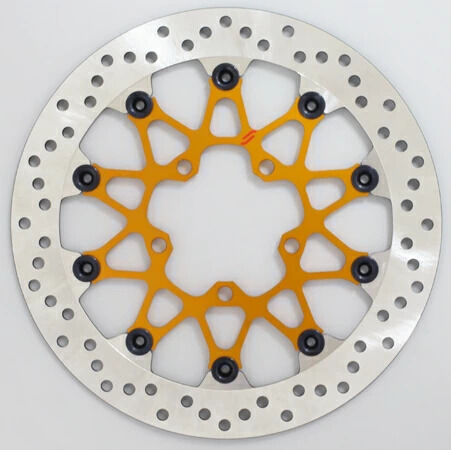 SUNSTAR サンスター PREMIUM RACING [プレミアムレーシング] フロントディスクローター DAYTONA675 R STREET CUP TRIPLE 85 RS S TWIN THRUXTON TRIUMPH トライアンフ ブレーキディスクローター ブレーキ 右用 / アウター：ホールタイプ