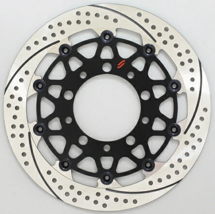 SUNSTAR サンスター PREMIUM RACING [プレミアムレーシング] フロントディスクローター BOULEVARD M109R SUZUKI スズキ ブレーキディスクローター ブレーキ 左用 / インナータイプ：M / アウター：ホール＆スリットタイプ / フローティングピンカラー：グリーン