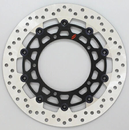 SUNSTAR サンスター PREMIUM RACING [プレミアムレーシング] フロントディスクローター FAZER8 FZ1-S FAZER FZ8 YZF-R1 YZF-R6 YAMAHA ヤマハ ブレーキディスクローター ブレーキ 右用 / インナータイプ：M / アウター：ホールタイプ / フローティングピンカラー：ブラック