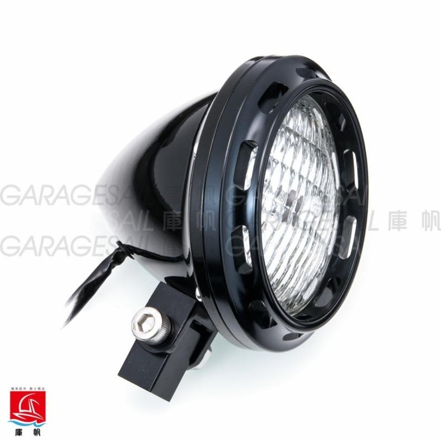 GarageSaiL ガレージセイル 4.5' Gear Headlight ヘッドライト 灯火類 電装系 レンズカラー：SilveR sh..
