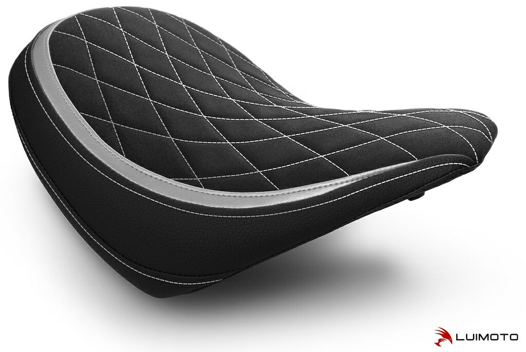 LUIMOTO ルイモト フロントシートカバー SCOUT SIXTY INDIAN MOTORCYCLE インディアン シートカバー シート関連 外装 カラー／素材：スウェード ブラック／SP シルバー／PRODIGY ブラック／ホワイト ステッチ