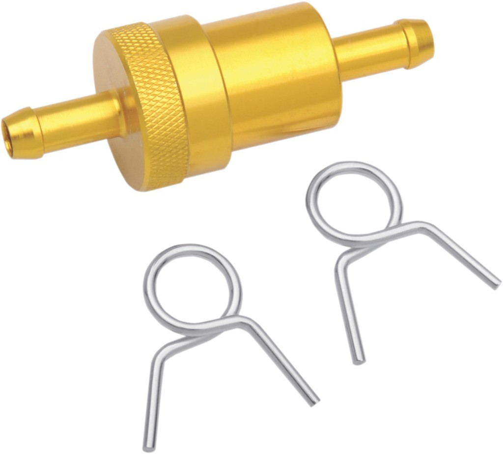 EMGO エムゴ GAS FILTER 5／16 燃料フィルター 燃料関連 エンジン Color：Gold(Finish：Anodized) [14-34434]