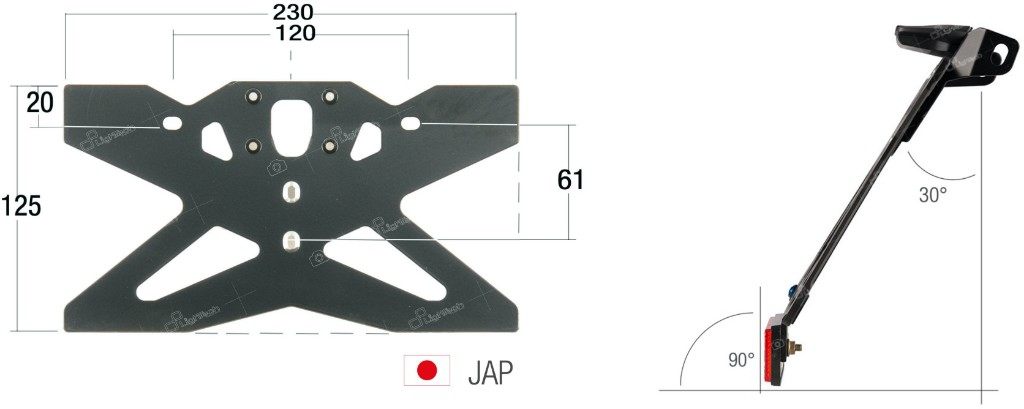 LighTech �饤�ƥå� �����㥹���֥�ʥ�С��ץ졼�ȥۥ���� YZF-R6 YAMAHA ��ޥ� �ʥ�С����ơ� ���� �����ס��ʥ�С�������ե쥯����̤��° �С������