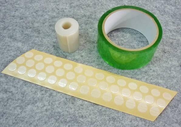 OUTEX アウテックス クリアチューブレスキット用3点セット【補修・オプションパーツ】 その他メンテナンス小物 両面テープ・保護シートサイズ：幅34mm×長さ1550mm (19インチまで)
