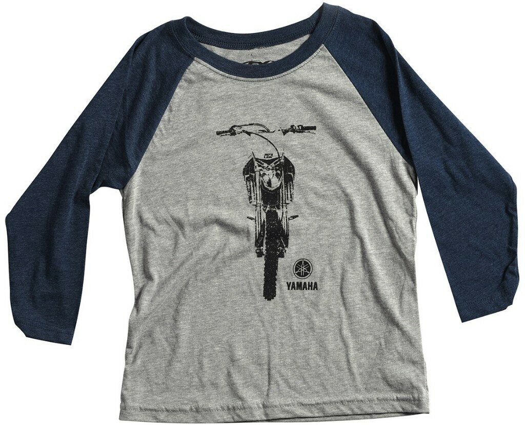 US YAMAHA 北米ヤマハ純正アクセサリー Yamaha Youth Bike Baseball Shirt by Factory Effex サイズ：SM