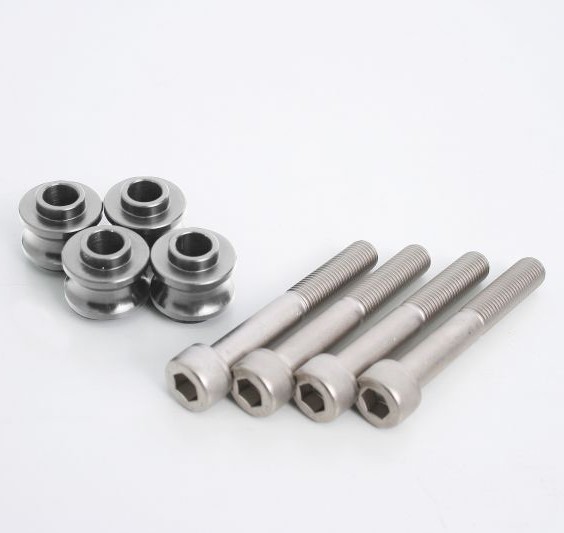 HYPERPRO ハイパープロ ラジアルキャリパーサポート用オフセットカラー＆ボルト【補修・オプションパーツ】 キャリパーサポート・ブラケット ブレーキ カラー：シルバー / オフセットカラー：3mm／ボルトサイズ：65mm