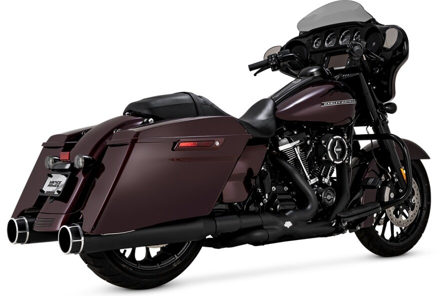 VANCE&HINES バンス&ハインズ Torquer450 トルカー スリップオン ブラック/マシーンカット マフラー ツーリングファミリー HARLEY-DAVIDSON ハーレーダビッドソン スリップオンマフラー