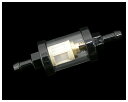 Neofactory ネオファクトリー 1/4インチ クリアフューエルフィルター ブラック 燃料フィルター 燃料関連 エンジン