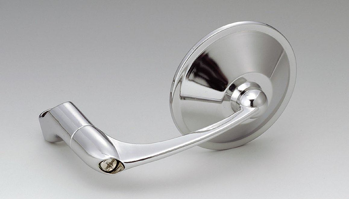 KIJIMA キジマ ユーロ ラウンド 4インチ ミラー ハンドル