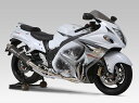 YOSHIMURA ヨシムラ Tri-Ovalチタンサイクロン 2エンド GSX1300R ハヤブサ(隼) SUZUKI スズキ SUZUKI スズキ SUZUKI スズキ SUZUKI スズキ TTB (チタンブルーカバー)／サイレンサーサイズ：440mm／素材：チタン／重量：7.0kg (STD：21.3kg)