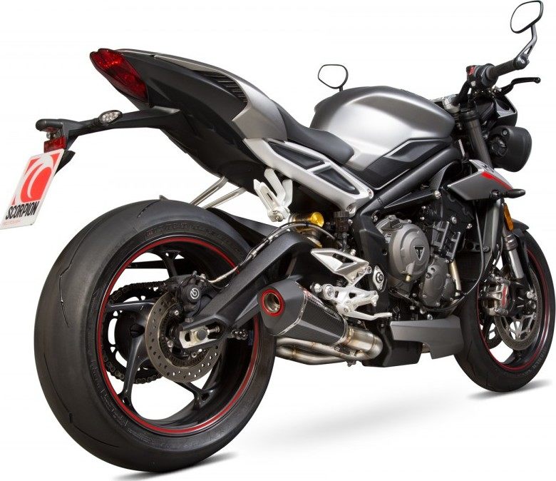 SCORPION スコーピオン セルケトテーパー スリップオンマフラー Street Triple 765 R RS S TRIUMPH トライアンフ マフラー